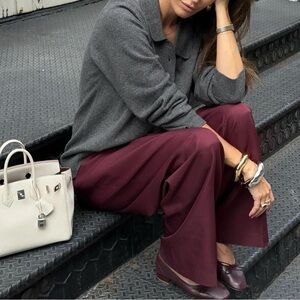 Polo Ralph Lauren blue label cashmere silk blend polo sweater oversized Khaite